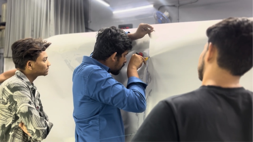 Hands-on paint protection film training